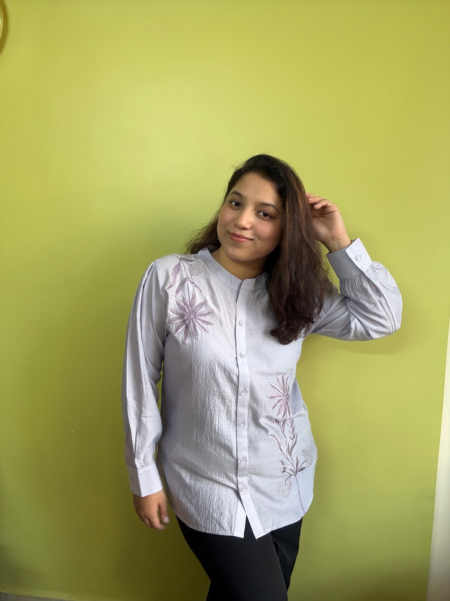 Purple Kurti Shirt
