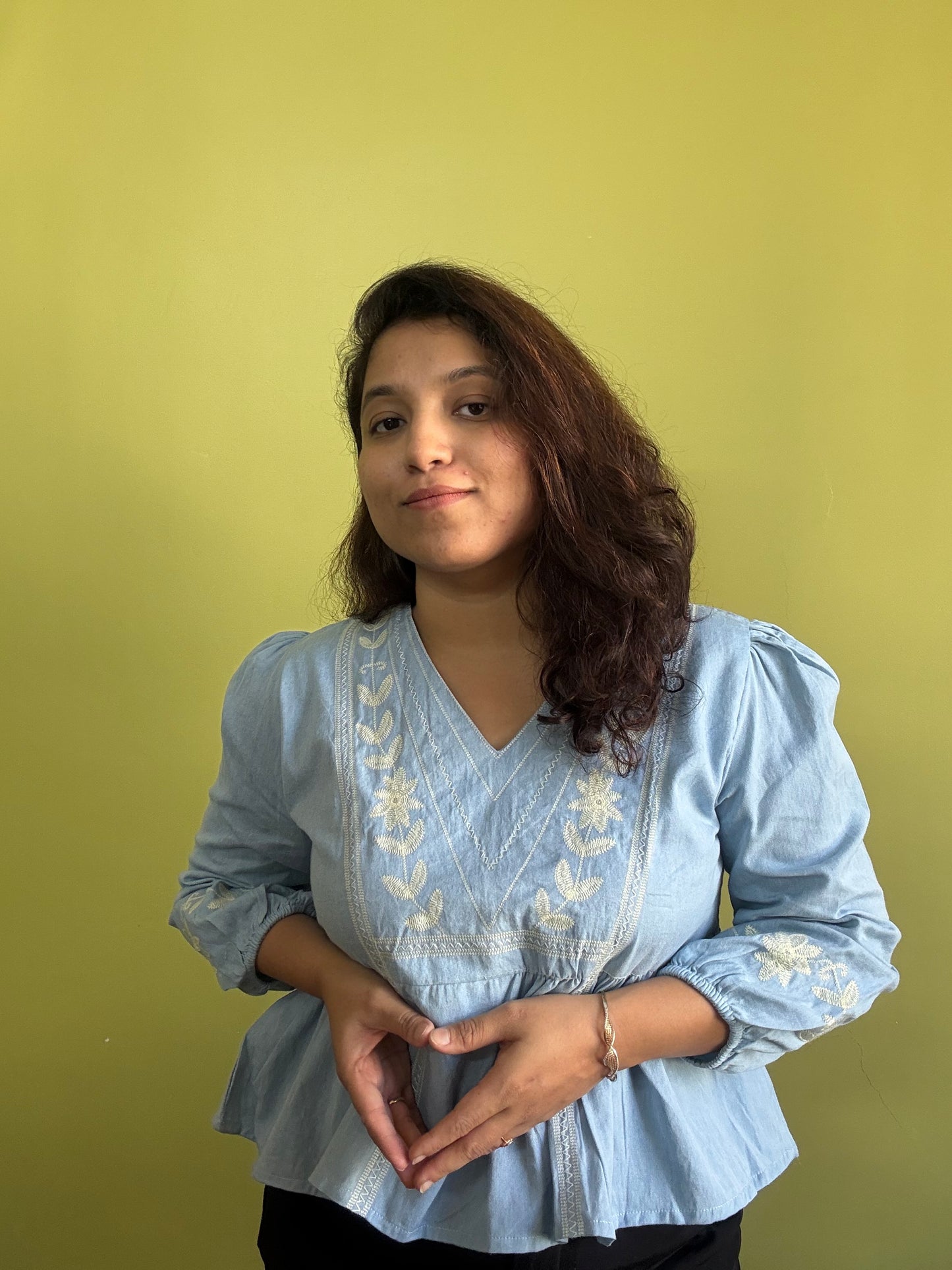 Denim Kurti (Light Blue)