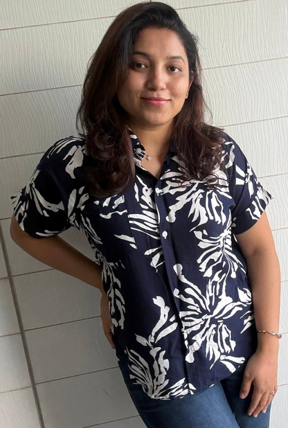 Botanical Blue Shirt