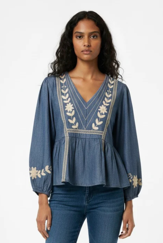 Denim Kurti (Dark Blue)