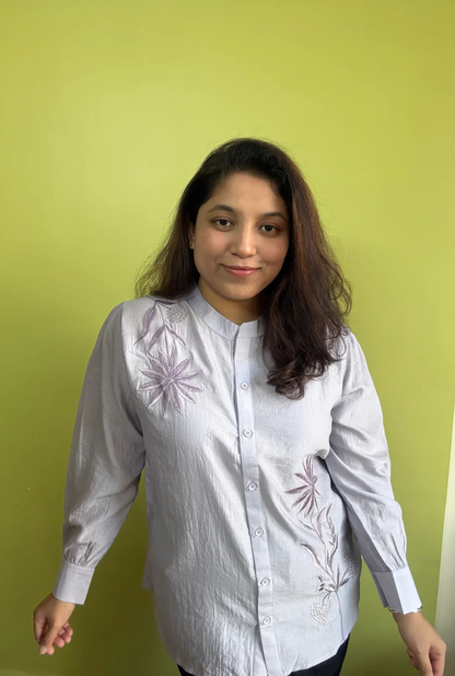 Purple Kurti Shirt