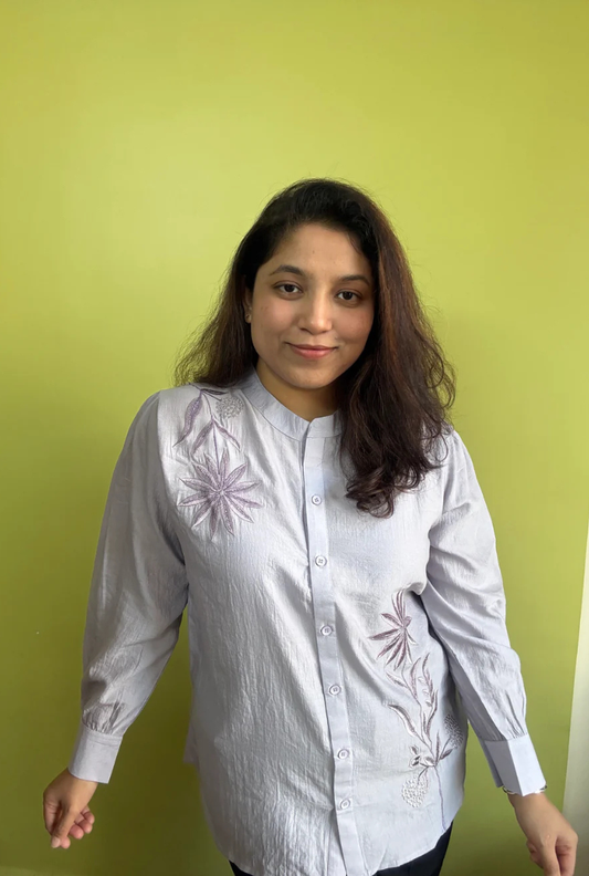 Purple Kurti Shirt