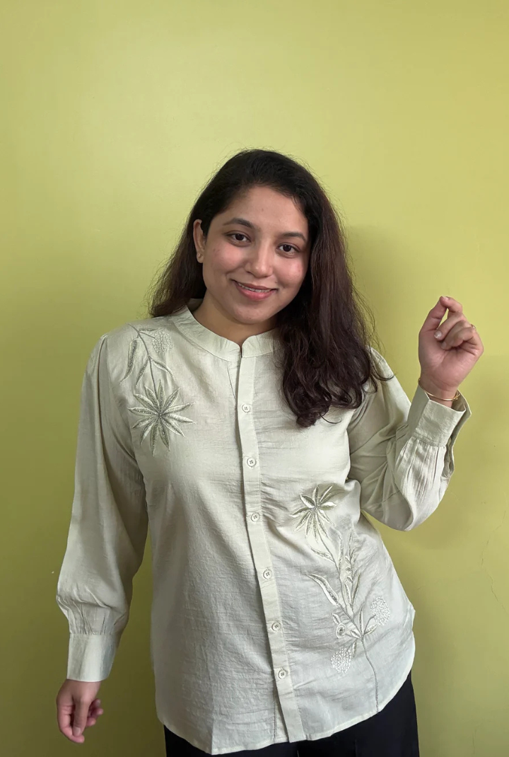 Soft Pistachio Green Kurti Shirt
