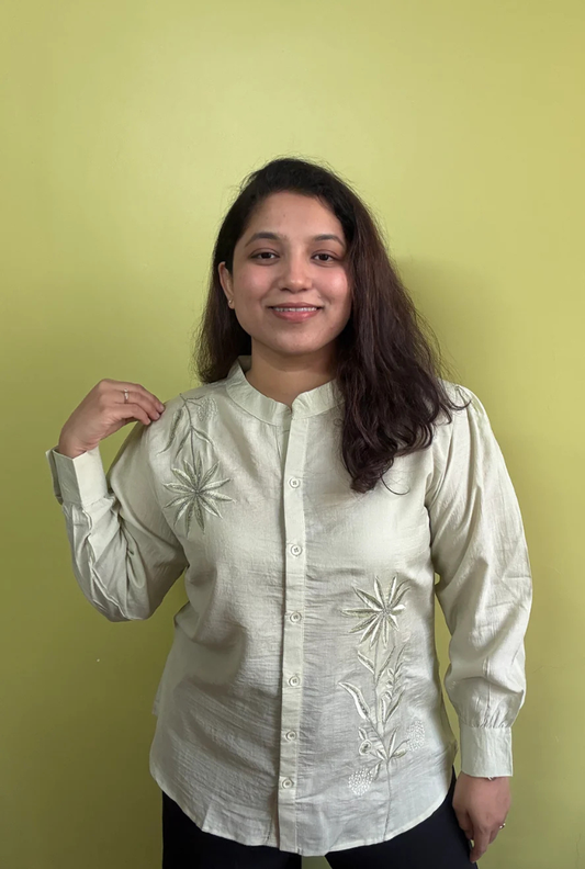 Soft Pistachio Green Kurti Shirt