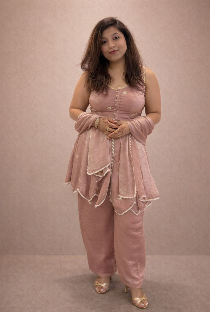 Dusty Pink Three-Piece Set