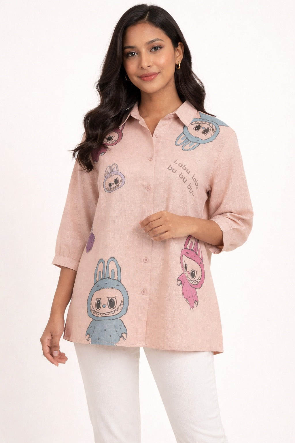 Labubu Soft Peachy Blush Shirt