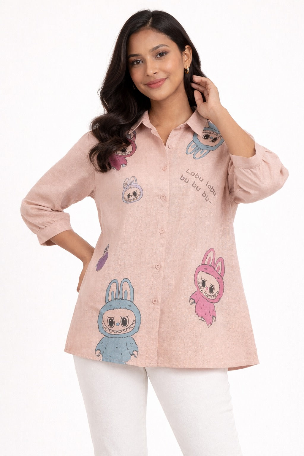 Labubu Soft Peachy Blush Shirt