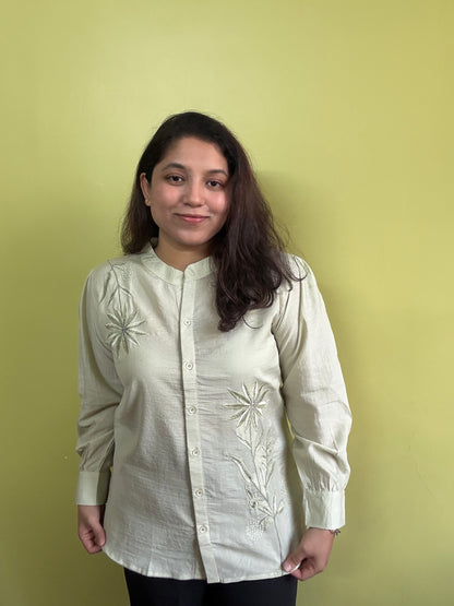 Soft Pistachio Green Kurti Shirt