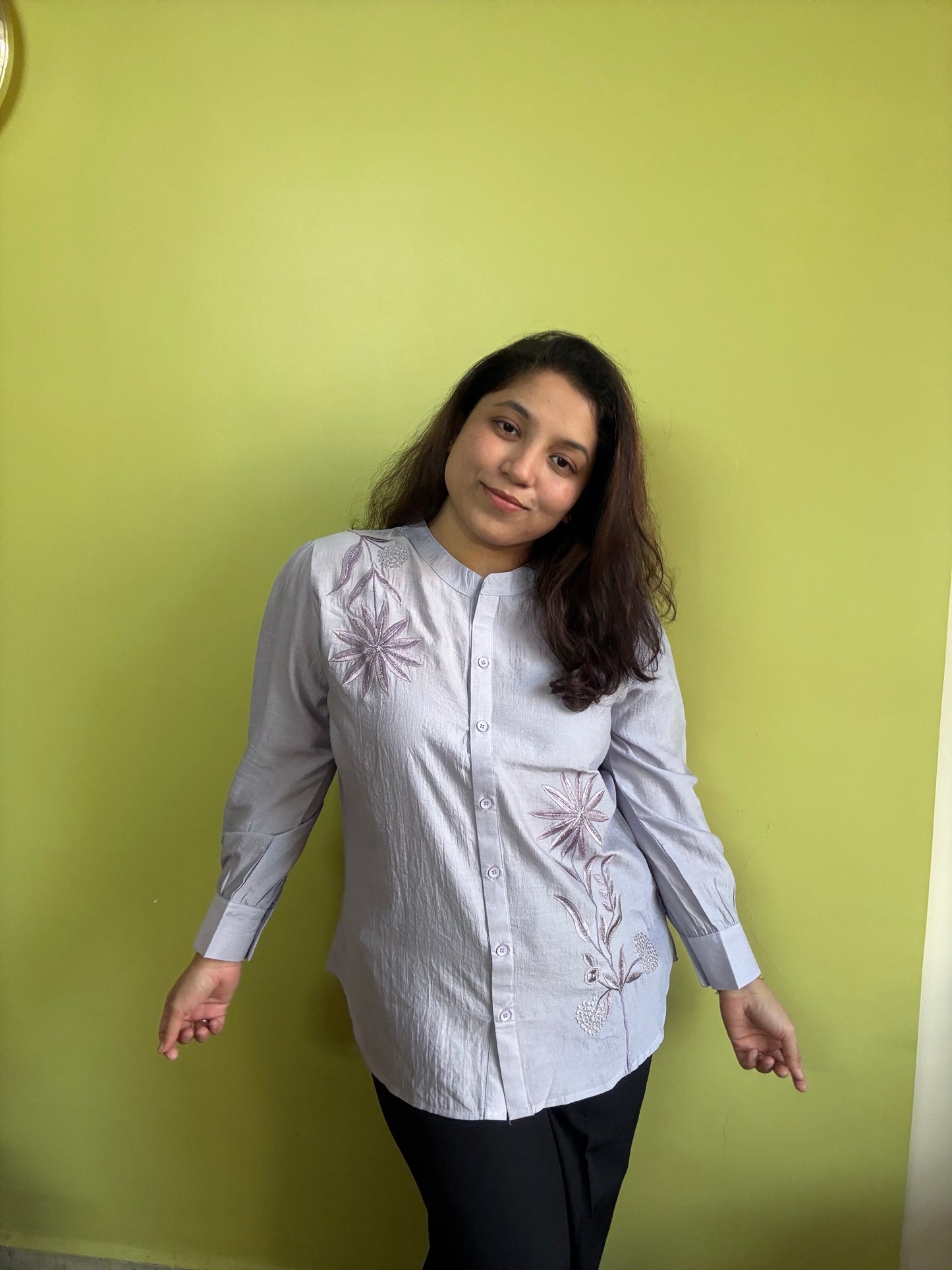 Purple Kurti Shirt